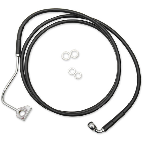Drag Specialties - Brake Line - Front (Upper) - Black - +8"