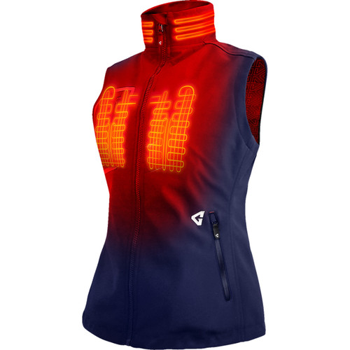 Gerbing Heated Clothing #GER-TVST-7V-W-N-S - Women's 7V Torrid Softshell Heated Vest 2.0 - Navy - Small