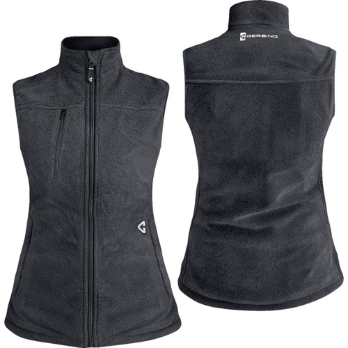Gerbing Heated Clothing #GER-TFVST-7V-W-GXS - Women's 7V Thermite Heated Fleece Vest 2.0 - Gray - XS