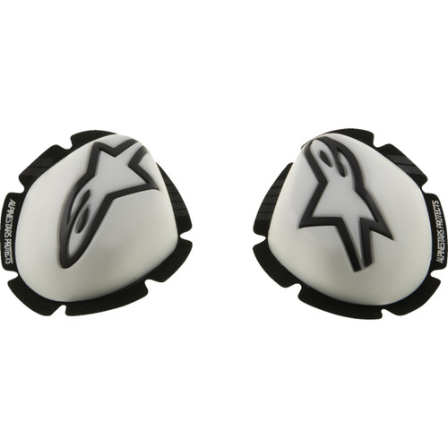 Alpinestars #6400126-21 - GP Tech Knee Sliders - White/Black