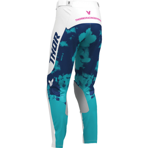 Thor - Women's Launchmode Bleach Pants - White/Aqua - US 9/10