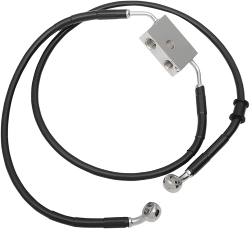 Brake Line - Front - +10" - Black - XL