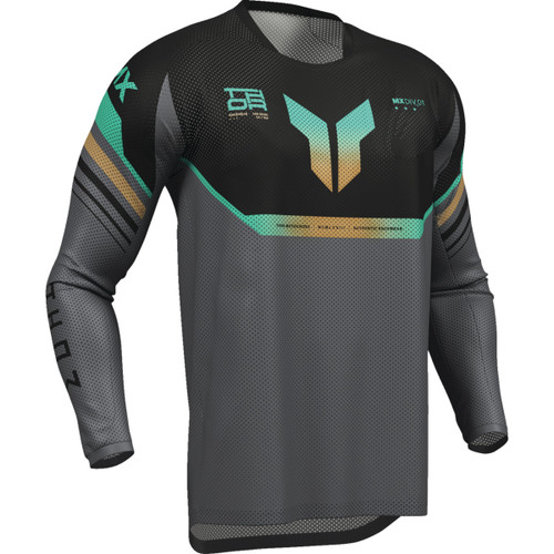 Thor - Launchmode Air Raptor Jersey - Black/Charcoal - Large