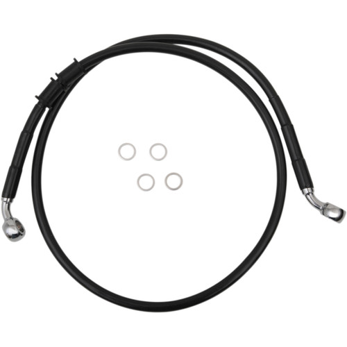 Drag Specialties - Brake Line - Front - +2" - Black - XL
