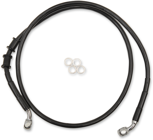 Brake Line - Front - +10" - Black - XL