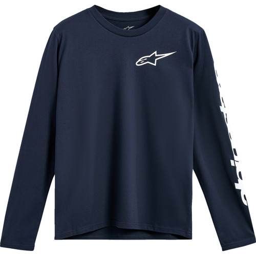 Alpinestars #1235-74100-70-2X - Trackside Long-Sleeve CSF T-Shirt - Navy - 2XL