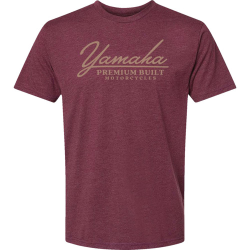Yamaha Apparel #LEM25S-M39-2X - Yamaha Racing Premium Built T-Shirt - Maroon - 2XL