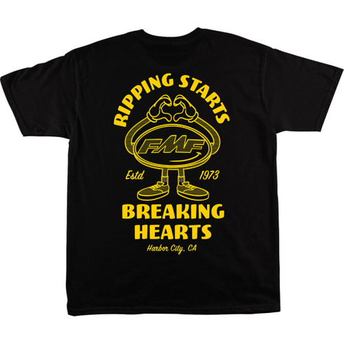 FMF #SU25118909BLKXL - Breakin Hearts T-Shirt - Black - XL
