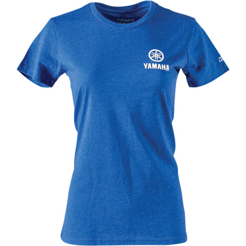 Factory Effex #24-87212 - Women's Yamaha Icon T-Shirt - Heather Royal Blue - Medium