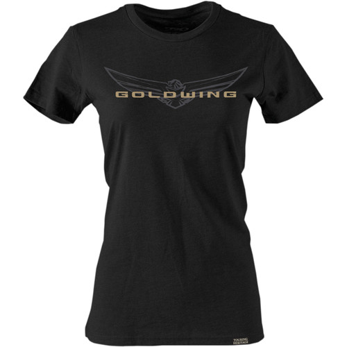 Factory Effex #25-87842 - Women's Goldwing Sketched T-Shirt - Black - Medium