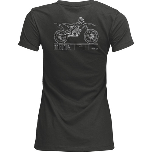 Thor - Women's Blueprint T-Shirt - Charcoal - Large