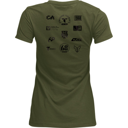 Thor - Women's Patched Up T-Shirt - Military Green - Medium
