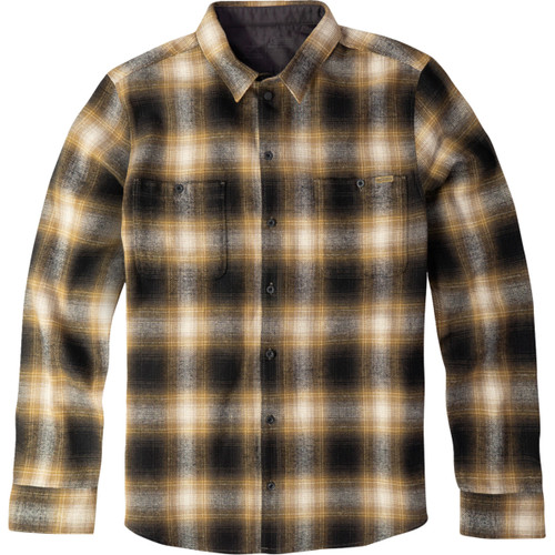 American Biker #ABBPISTON01ST61BRMR - American Biker Mr Piston Flannel Shirt - Brown - Medium