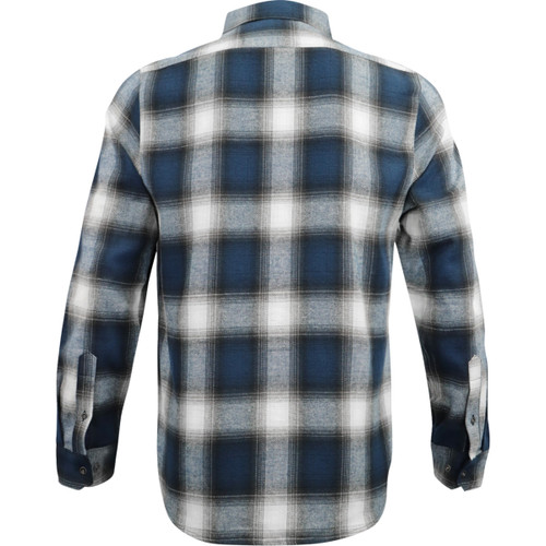 Throttle Threads #PSU39ST61BL2R - Parts Unlimited Flannel 25 Shirt - Blue/Black - 2XL