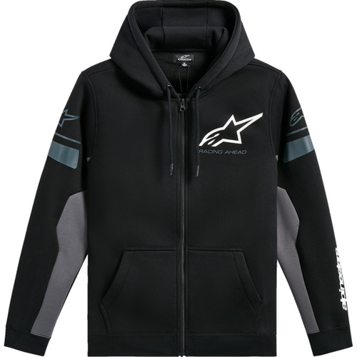 Alpinestars #1235-53200-1018-M - Esemex Zip Hoodie - Black/Charcoal - Medium