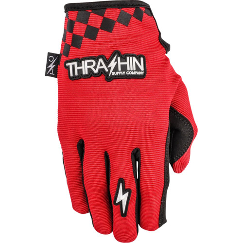 Thrashin Supply CO. #SV1-18-08 - Go Fast Stealth Gloves - Red - Small