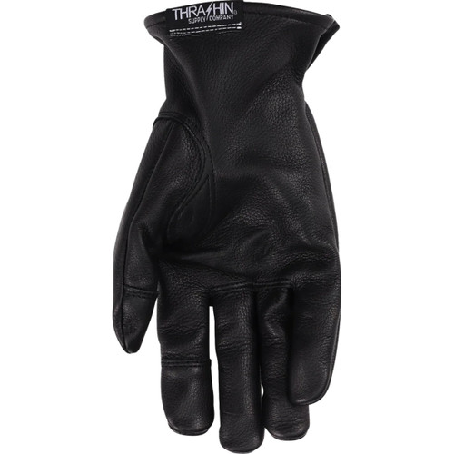 Thrashin Supply CO. #TRG-01-12 - Roper Leather Gloves - Black - 2XL