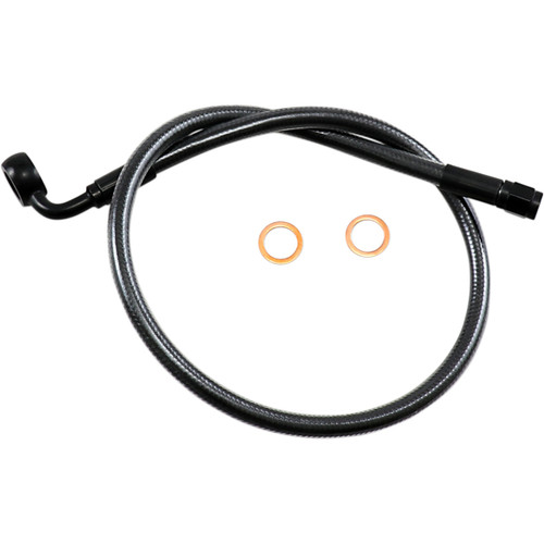 Magnum Shielding #AS478024 - Brake Line - 12mm-90° - 24" - Black Pearl