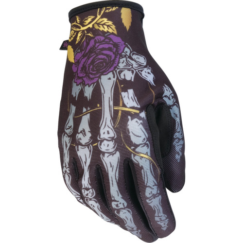 Z1R - Women's Reflective Bone Gloves - Black - Large
