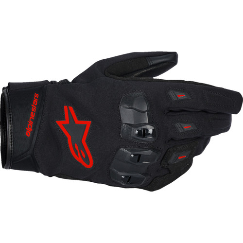 Alpinestars #3520126-1030-XL - SP X Z WP Gloves - Black/Fluo Red - XL