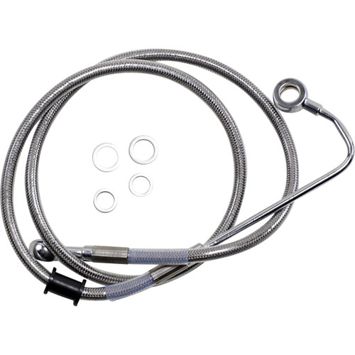 Drag Specialties - Brake Line - +6" - Stainless Steel - '15-'17 Softail