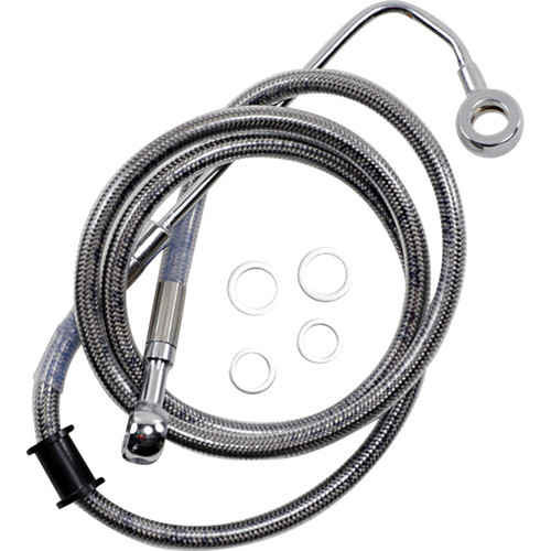 Drag Specialties - Brake Line - +8" - Stainless Steel - '15-'17 Softail