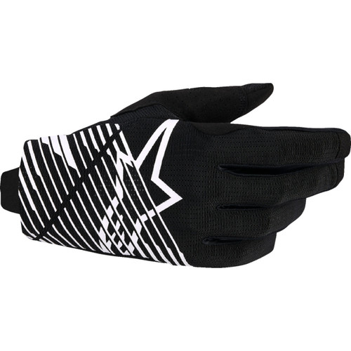 Alpinestars #3560325-12-M - Radar Pro Gloves - Black/White - Medium