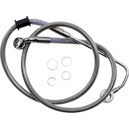 Drag Specialties - Brake Line - +6" - Stainless Steel - '15-'17 Softail