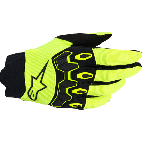 Alpinestars #3560426-551-2X - Full Bore V2 Gloves - Fluo Yellow/Black - 2XL