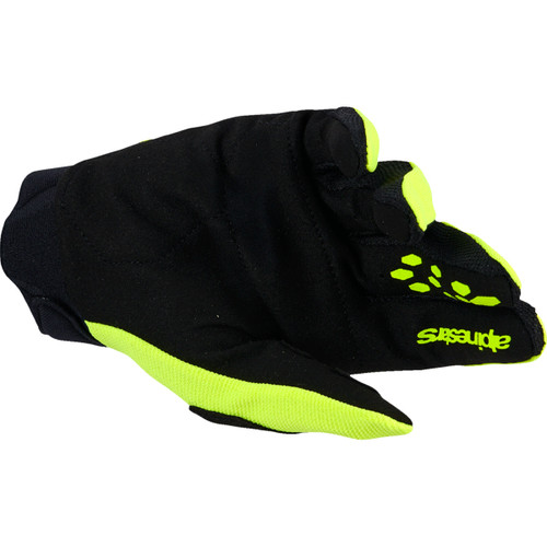 Alpinestars #3560426-551-2X - Full Bore V2 Gloves - Fluo Yellow/Black - 2XL