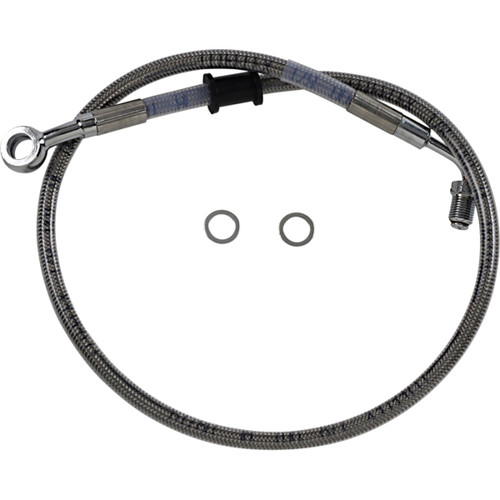 Drag Specialties - Brake Line - Front (Upper) - Stainless Steel
