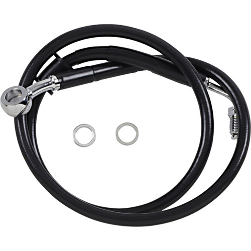 Drag Specialties - Brake Line - +6" - Black - '18-'24 Softail