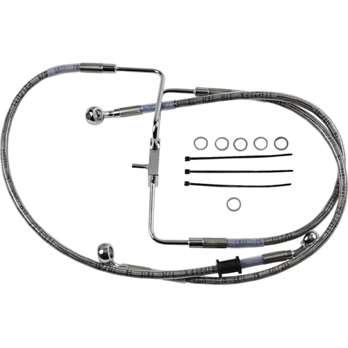 Drag Specialties - Brake Line - +6" - Stainless Steel - XL