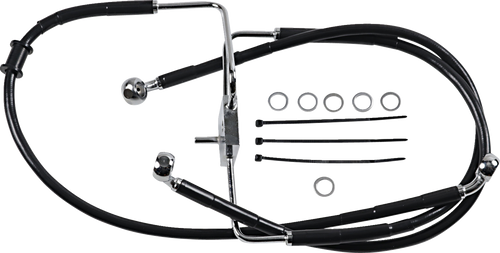 Brake Line - +6" - Black - XL