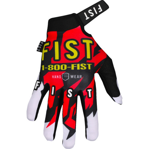 Fist Handwear #F-GS-01027-XXS - Strapped 90's Gloves - Red - 2XS