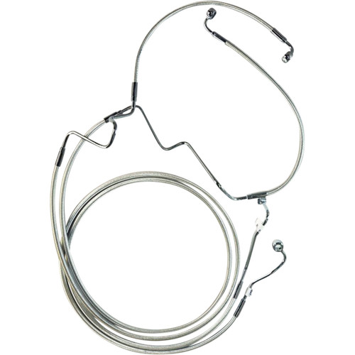 Brake Line - Front - Designer Lower - ABSRAD - Sterling Chromite +4"