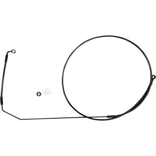 Magnum Shielding #SBB1416-89 - Brake Line - Black - Indian