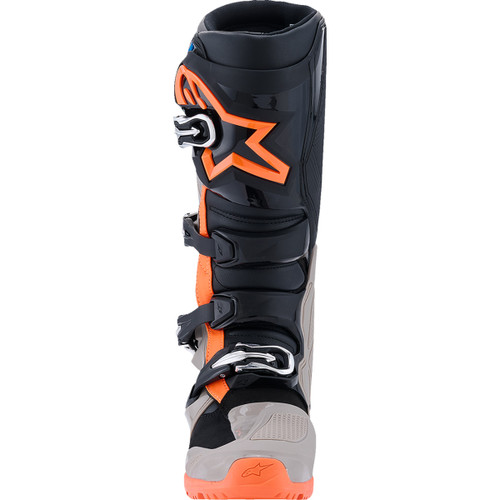 Alpinestars #2010426-1562-10 - Tech 7 Enduro Boots - Black/Warm Gray/Fluorescent Orange - US 10