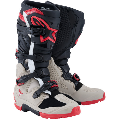 Alpinestars #2010426-1903-10 - Tech 7 Enduro Boots - Black/Light Gray/Bright Red - US 10