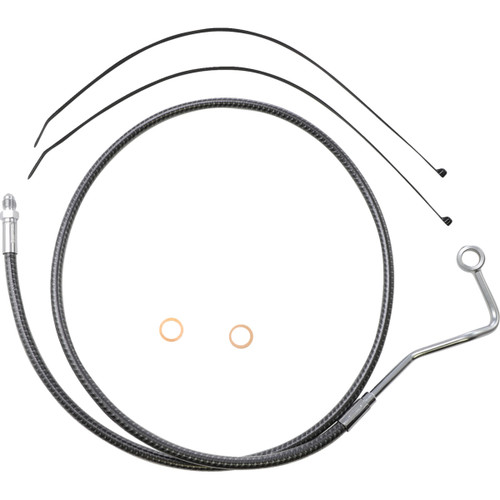 Magnum Shielding #AS77015 - Brake Line - Carbon Fiber - Mid - ABS - FLHT