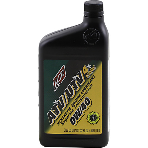 Klotz OIL #ATVUTV-040 - ATV Synthetic 4T Engine Oil - 0W-40 - 1 U.S. quart