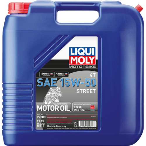 Liqui Moly #22300 - Street 4T Oil - 15W-50 - 20 liter