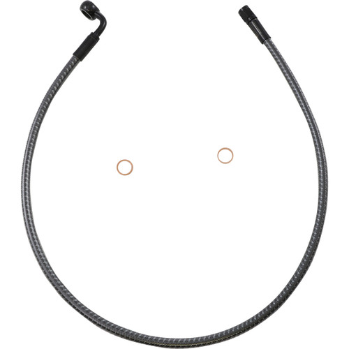 Magnum Shielding #AS77228 - Brake Line - Front - 10 mm - 90° - 28" - KARBONFIBR