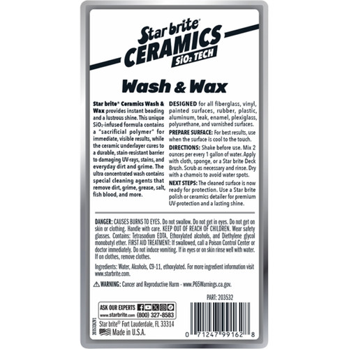 Star Brite #203532 - Ceramic Wash & Wax - 32 U.S. oz
