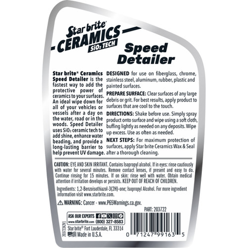 Star Brite #203722 - Ceramic Speed Detailer - 22 U.S. fl oz