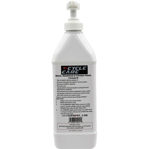 Cycle Care Formulas #CCF55P01_1/2G - Formula M Aluminum/Chrome Polish - Bag in Box - 1/2 U.S. gal.