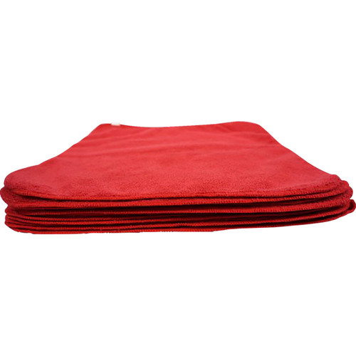 Hardline #MR16300 - Microfiber Towels - Red - 24-Pack