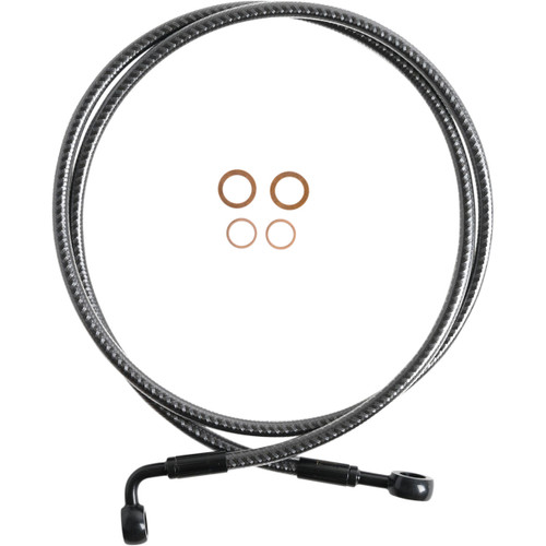 Magnum Shielding #76450SW - Brake Line - Front - 180°/90° - 50" - KARBONFIBR