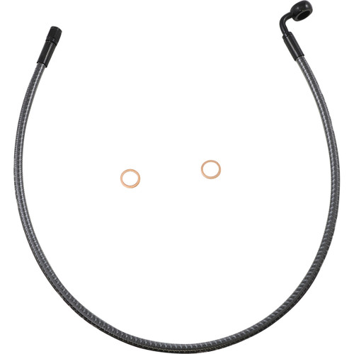 Magnum Shielding #AS778028 - Brake Line - Front - 12 mm - 90° - 28" - KARBONFIBR
