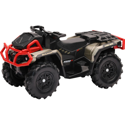 NEW RAY Toys #07373 - Mini Outlander - 1:18 Scale - Black/Brown/Red - without Plow